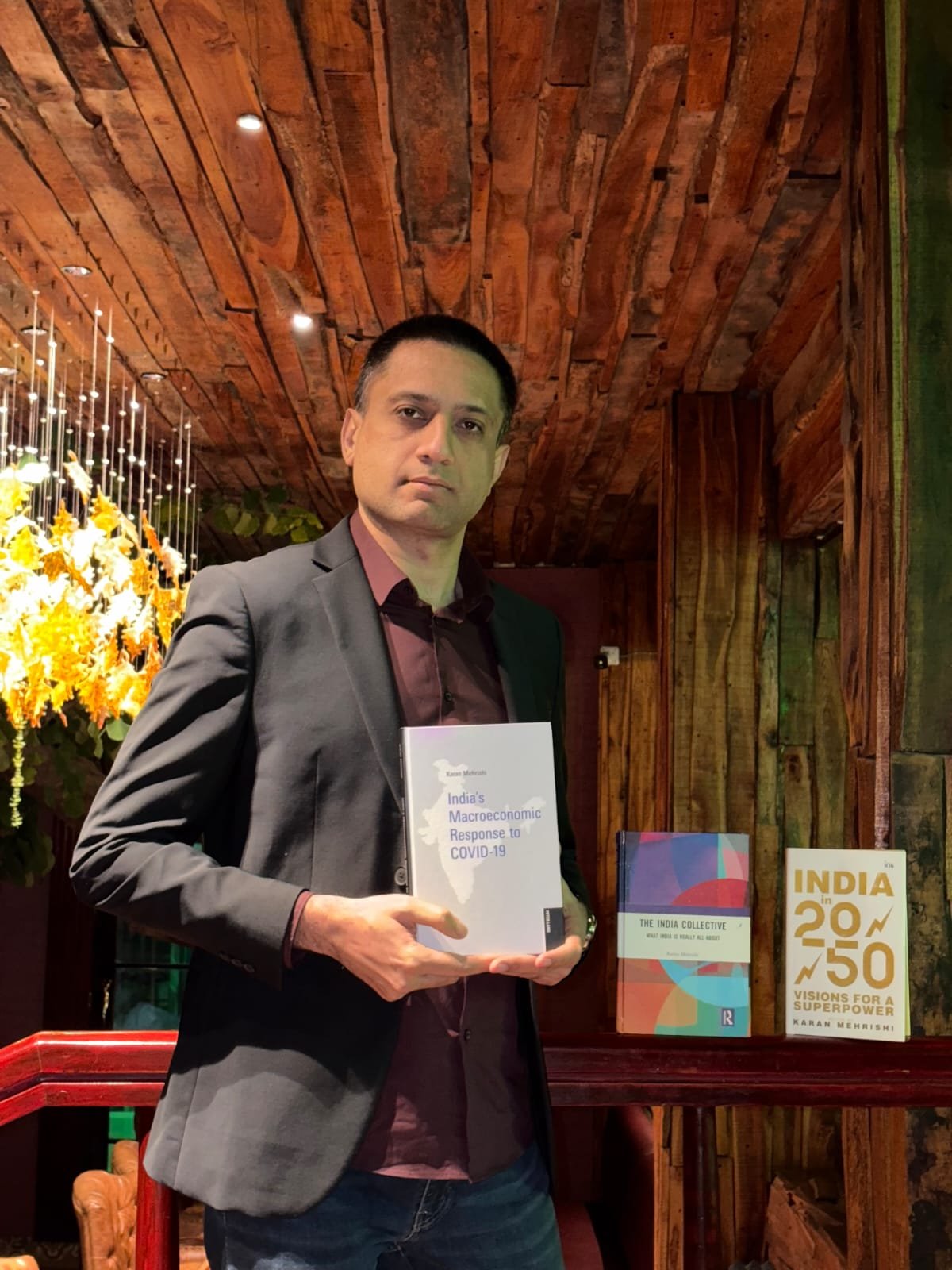 Karan Mehrishi holding India's Macroeconomic Response to Covid-19