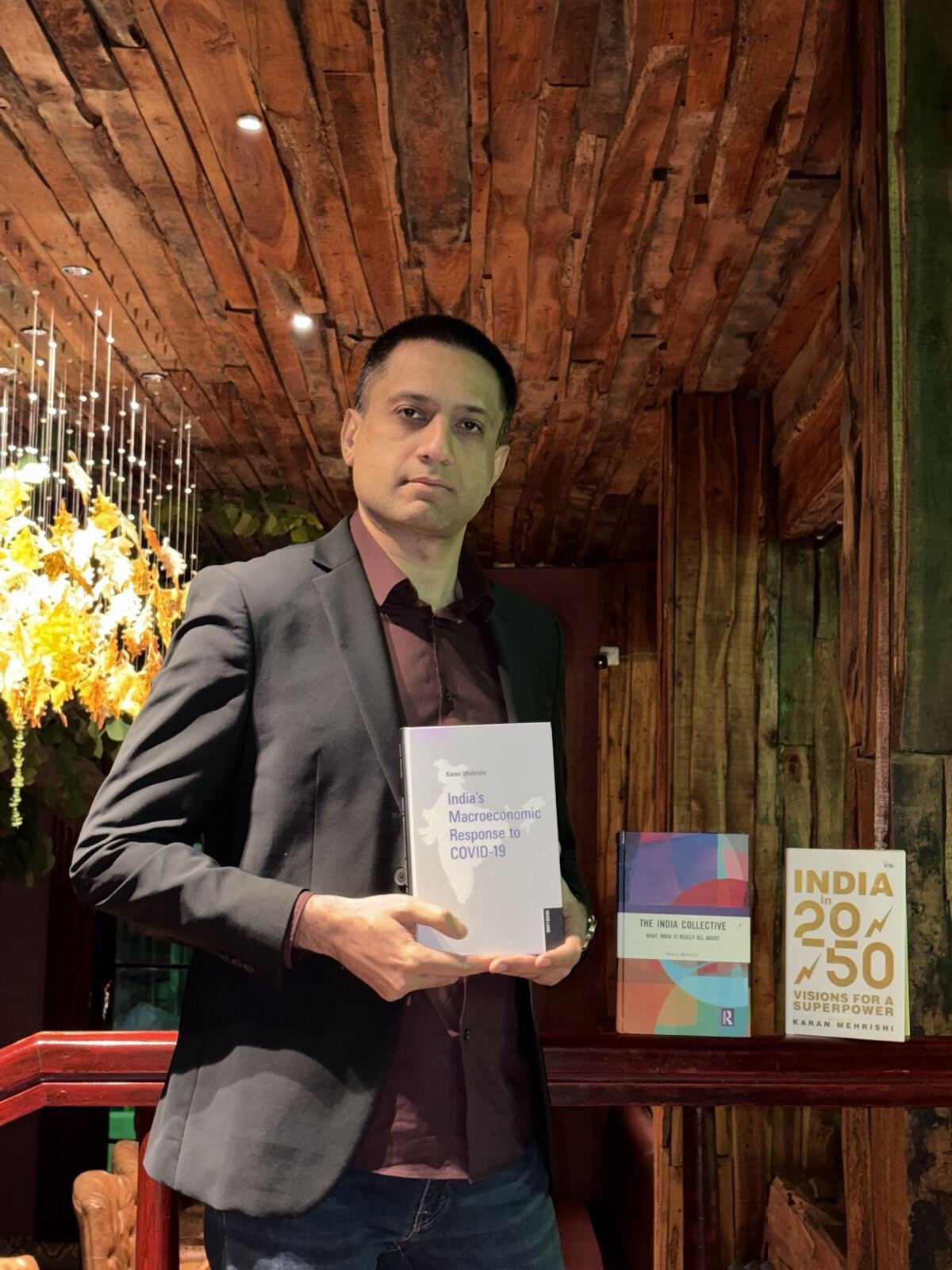 Karan Mehrishi holding India's Macroeconomic Response to Covid-19